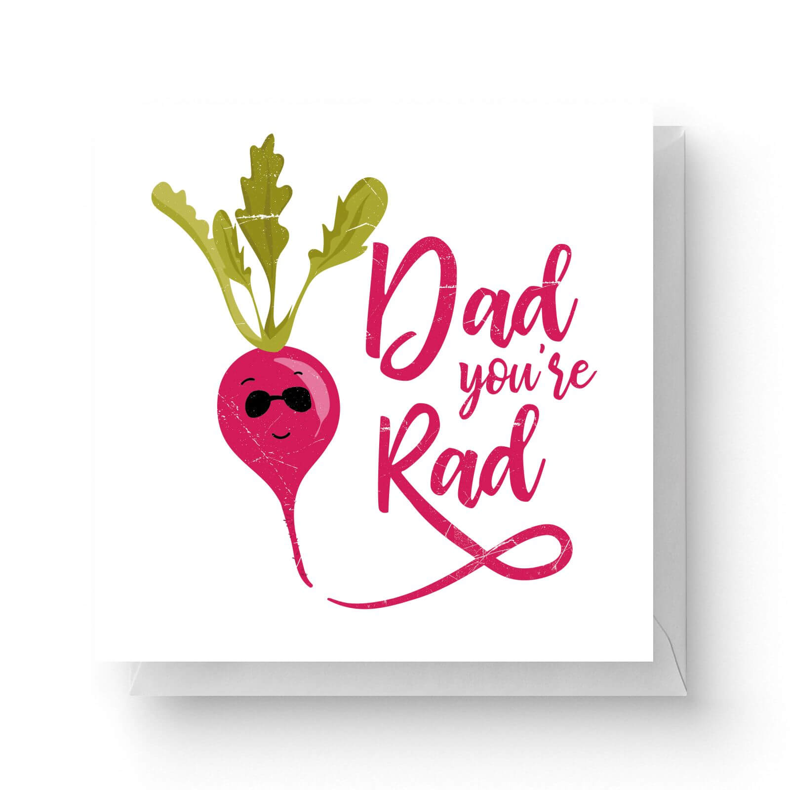 Image of Dad You're Rad Square Greetings Card (14.8cm x 14.8cm)