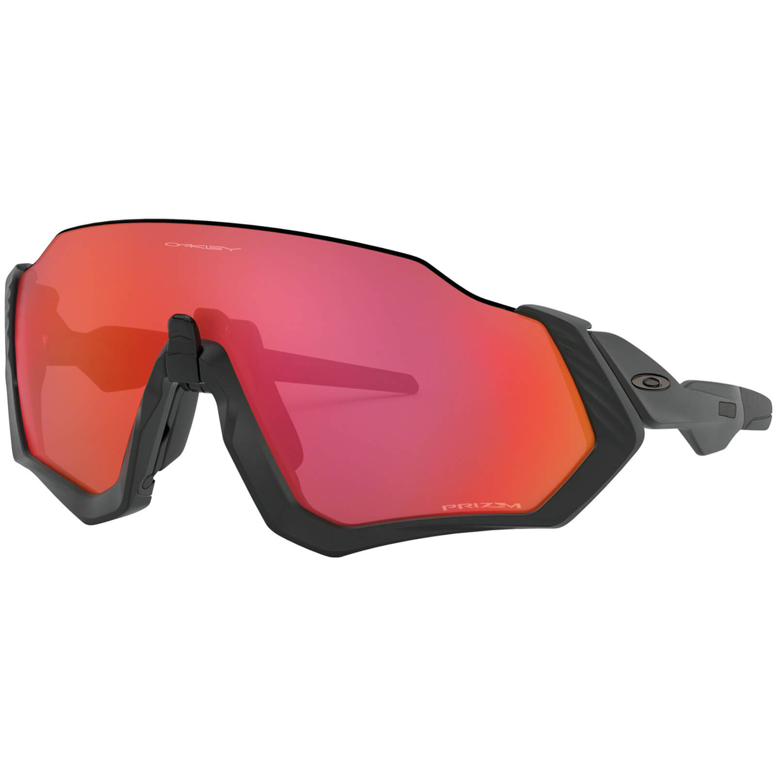 Oakley Flight Jacket Sunglasses - Matte Black/Prizm Trail Torch