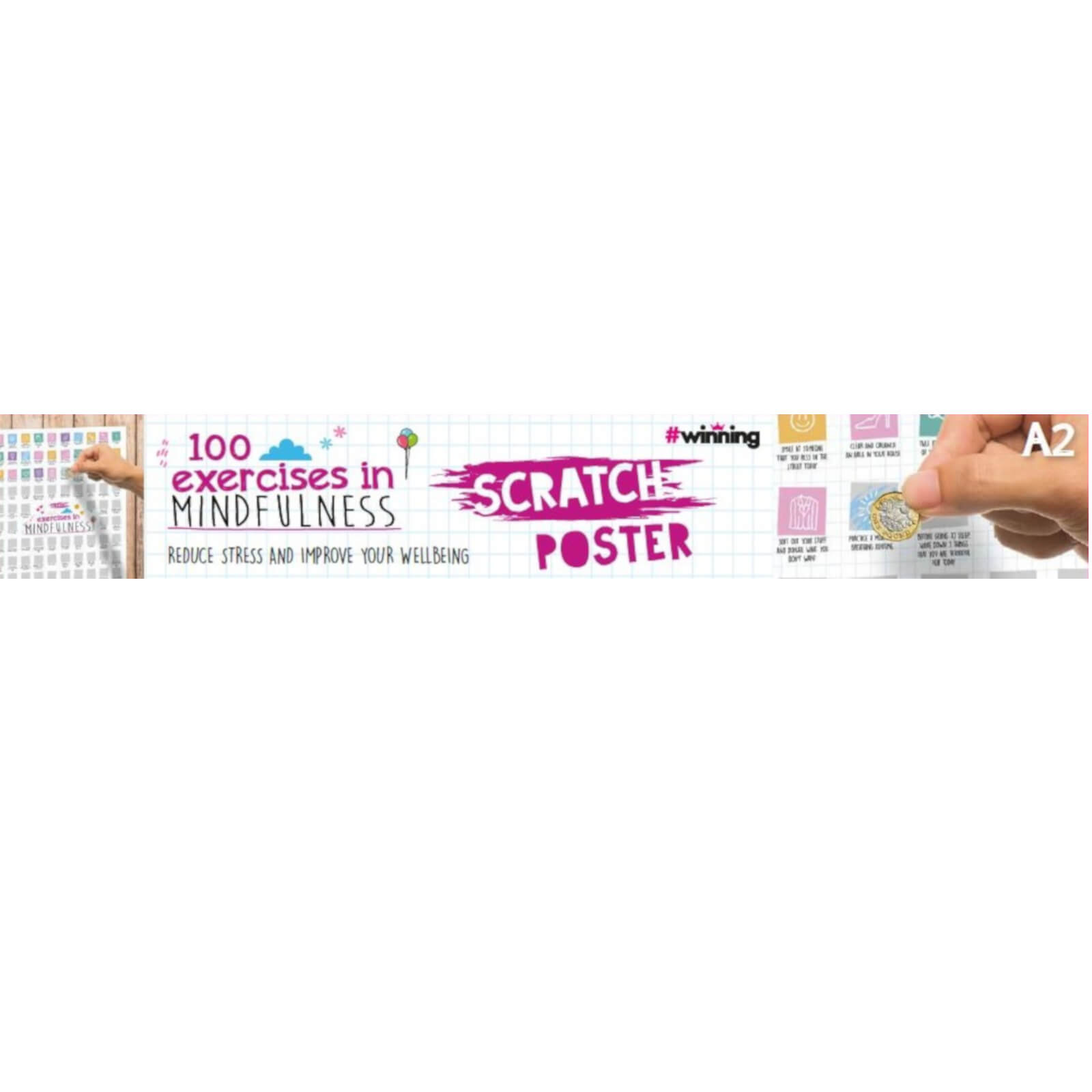 100 Day Mindfulness Challenge Scratch Poster