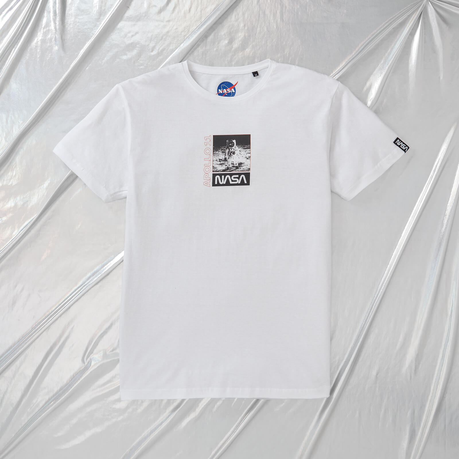 NASA Apollo 11 Moonwalk Unisex T-Shirt - White - M
