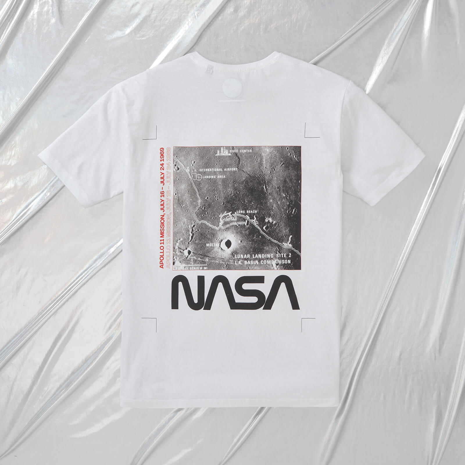 NASA Apollo 11 Landing Zone Unisex T-Shirt - White - L