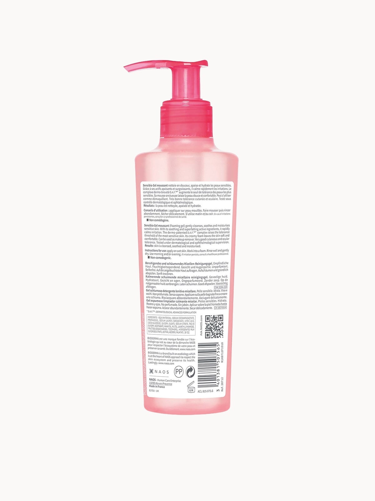 Bioderma Sensibio Foaming Gel for Sensitive Skin Prone to Rosacea 500ml 3
