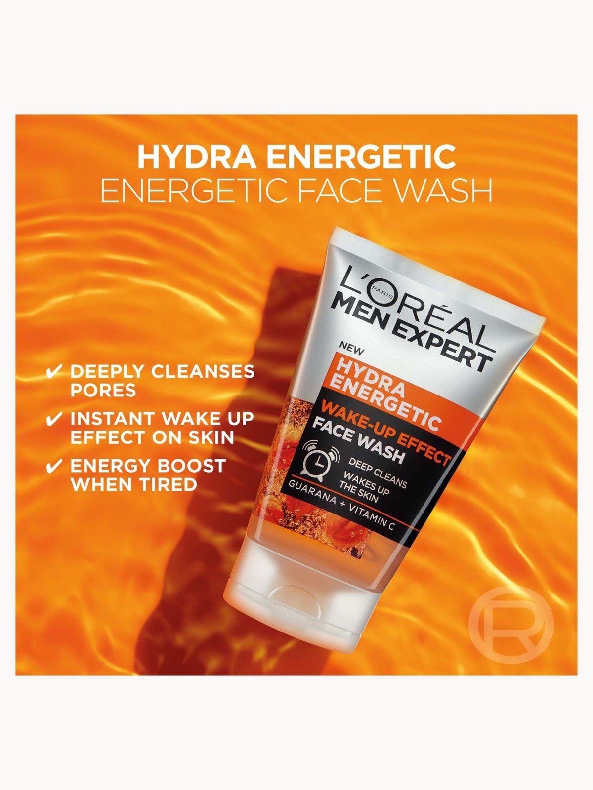 L'Oréal Men Expert Hydra Energetic Anti-Fatigue Face Wash 100ml, photo 2