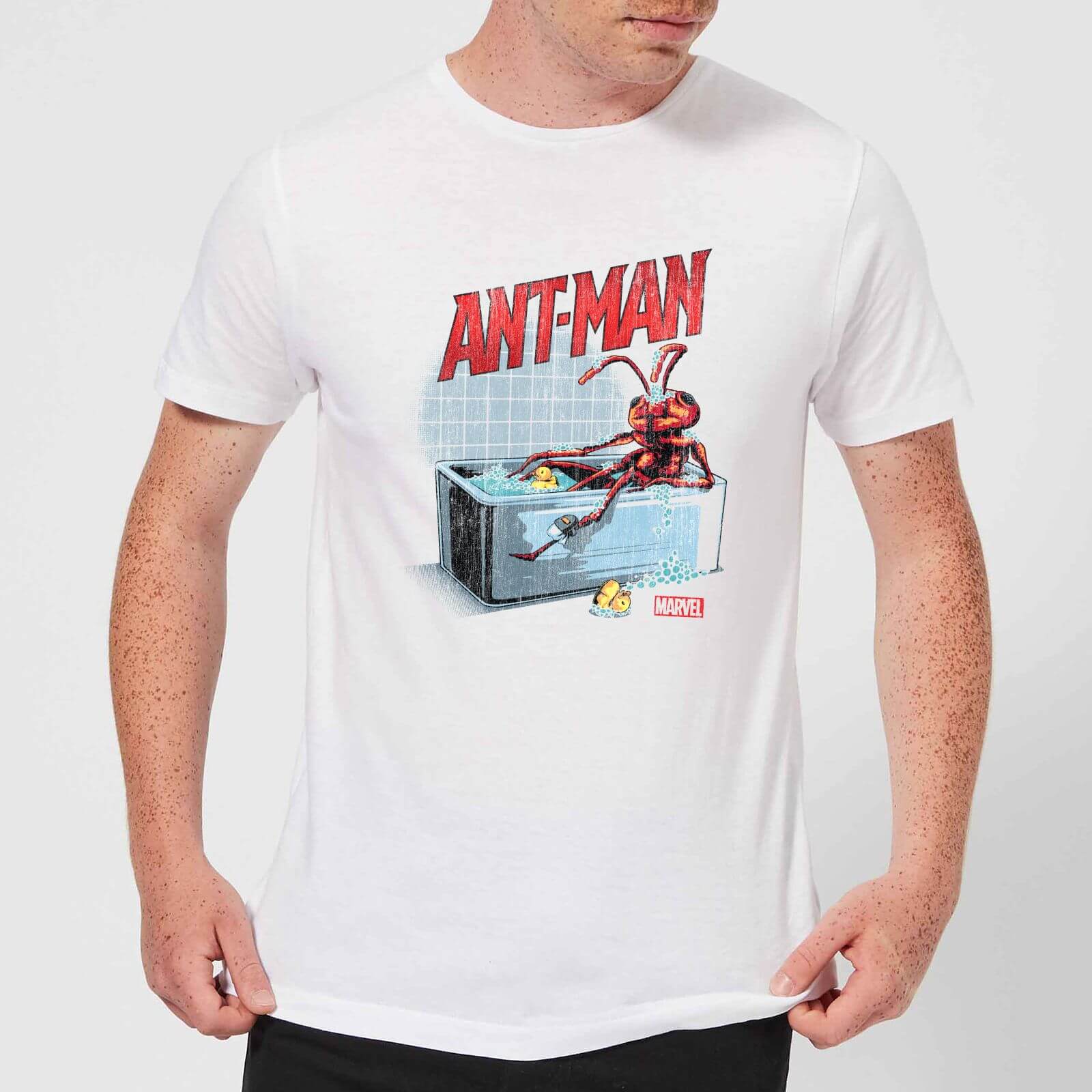 Marvel Bathing Ant Men's T-Shirt - White - L