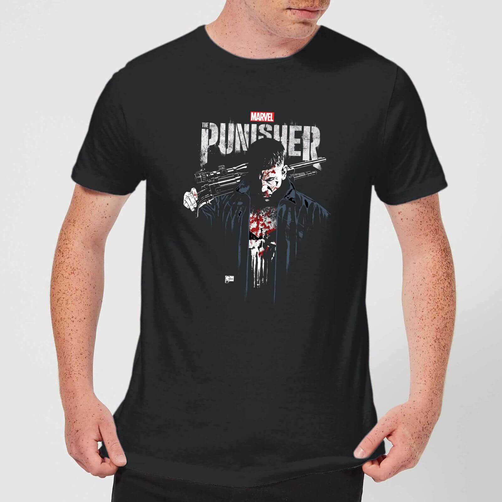 Marvel Frank Castle T-Shirt Uomo - Nero - XXL
