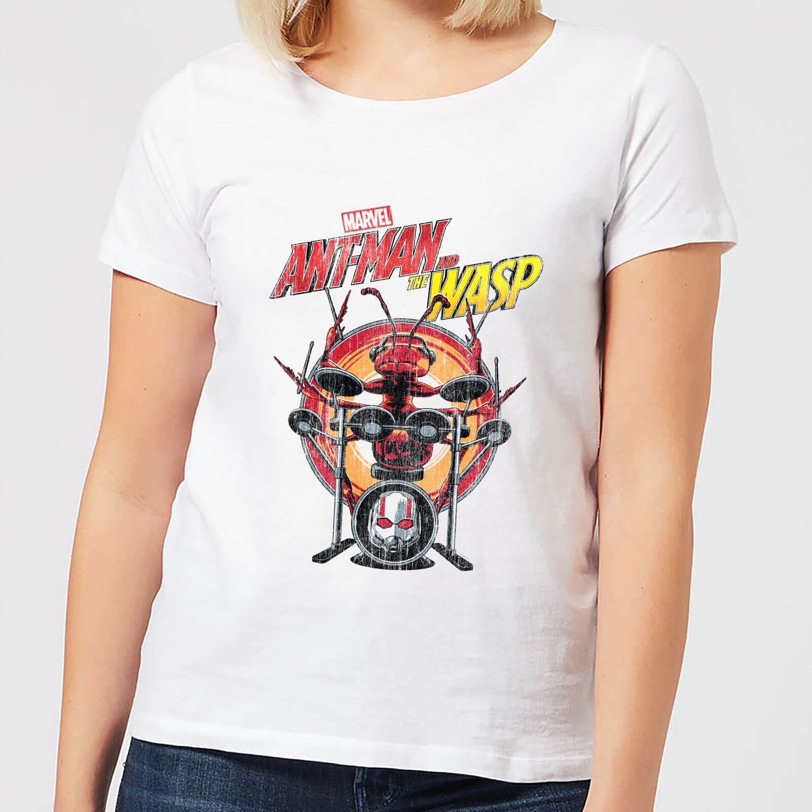 Marvel Drummer Ant Women's T-Shirt - White - S