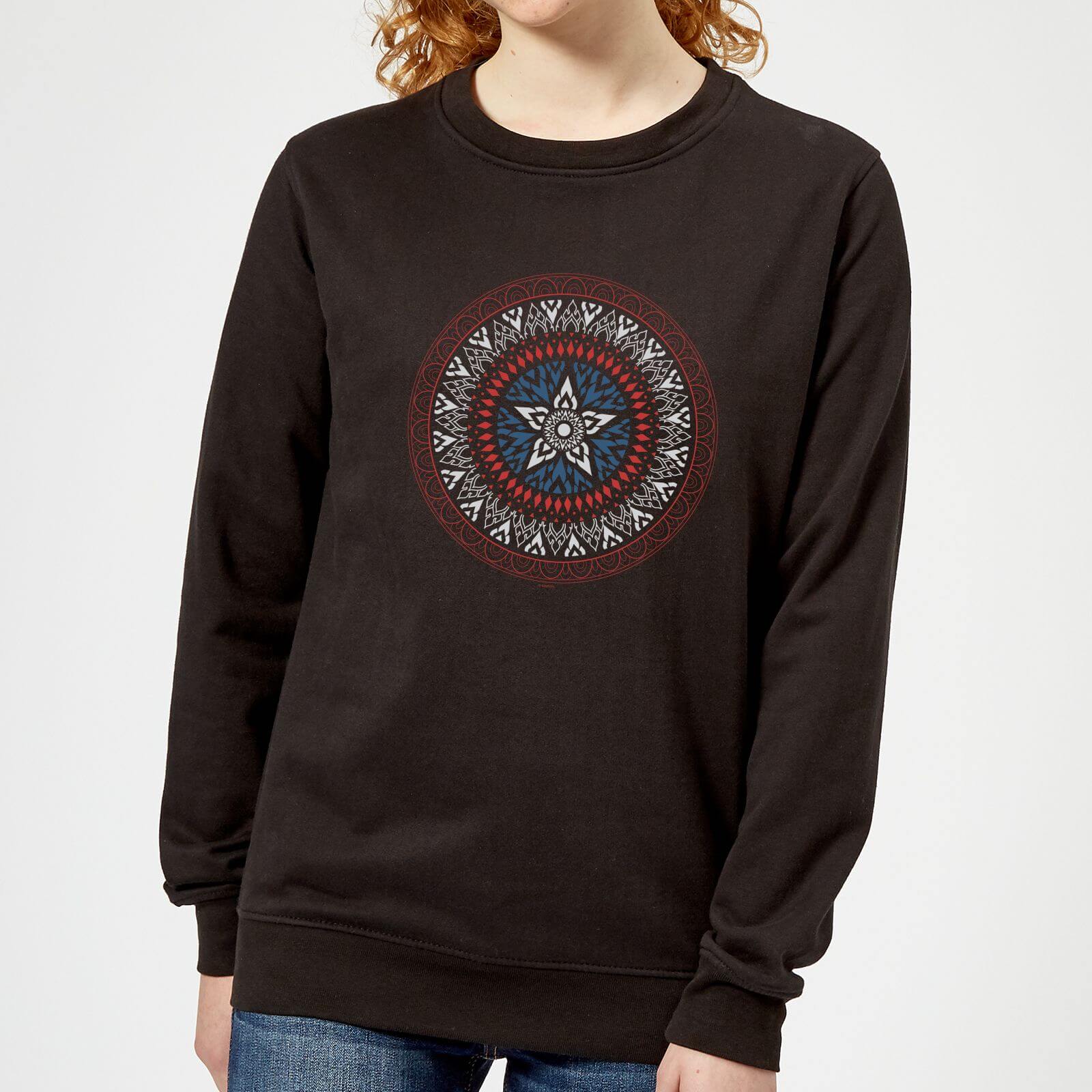 Marvel Captain America Oriental Shield Women's Sweatshirt - Black - XL