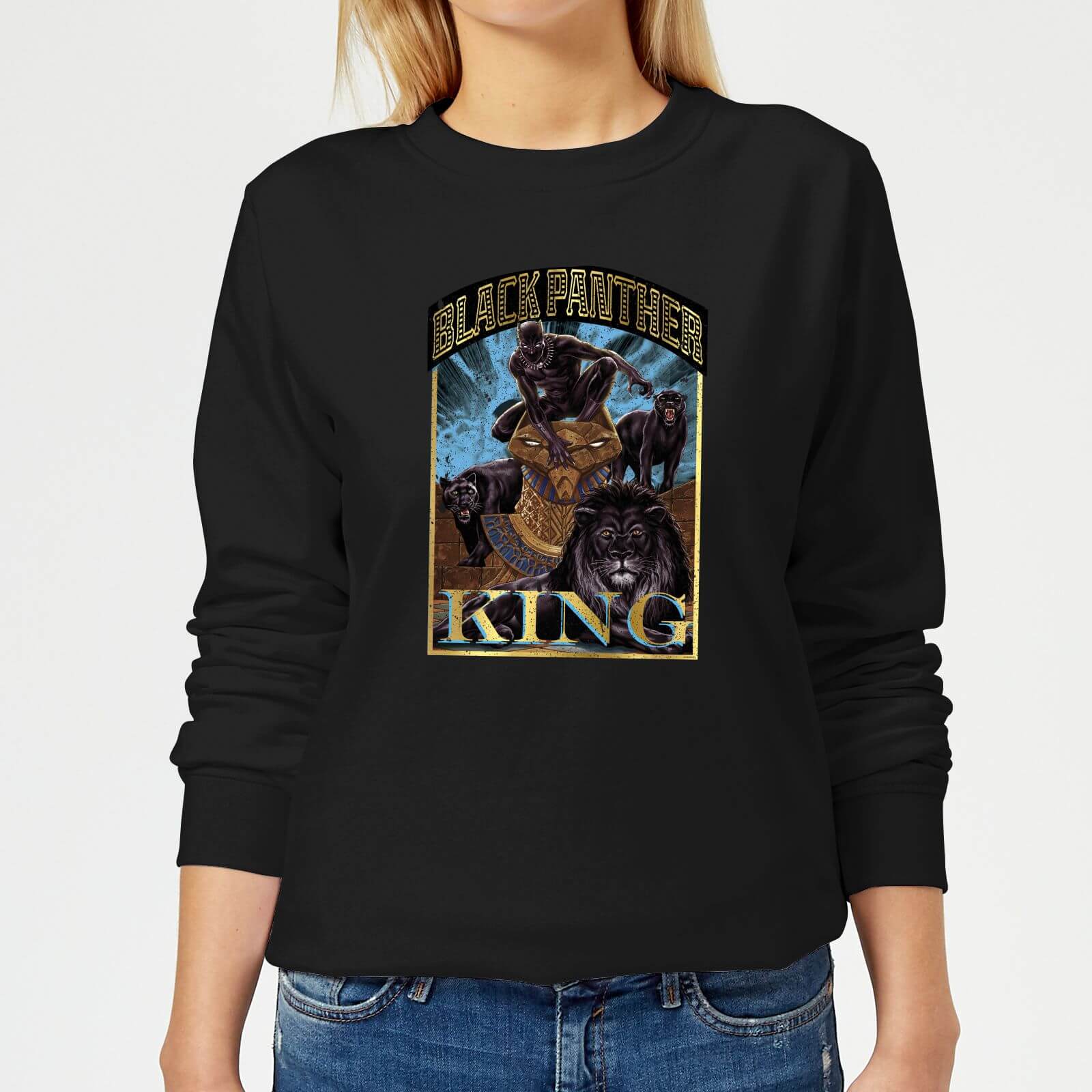 Marvel Black Panther Homage Women's Sweatshirt - Black - S - Black
