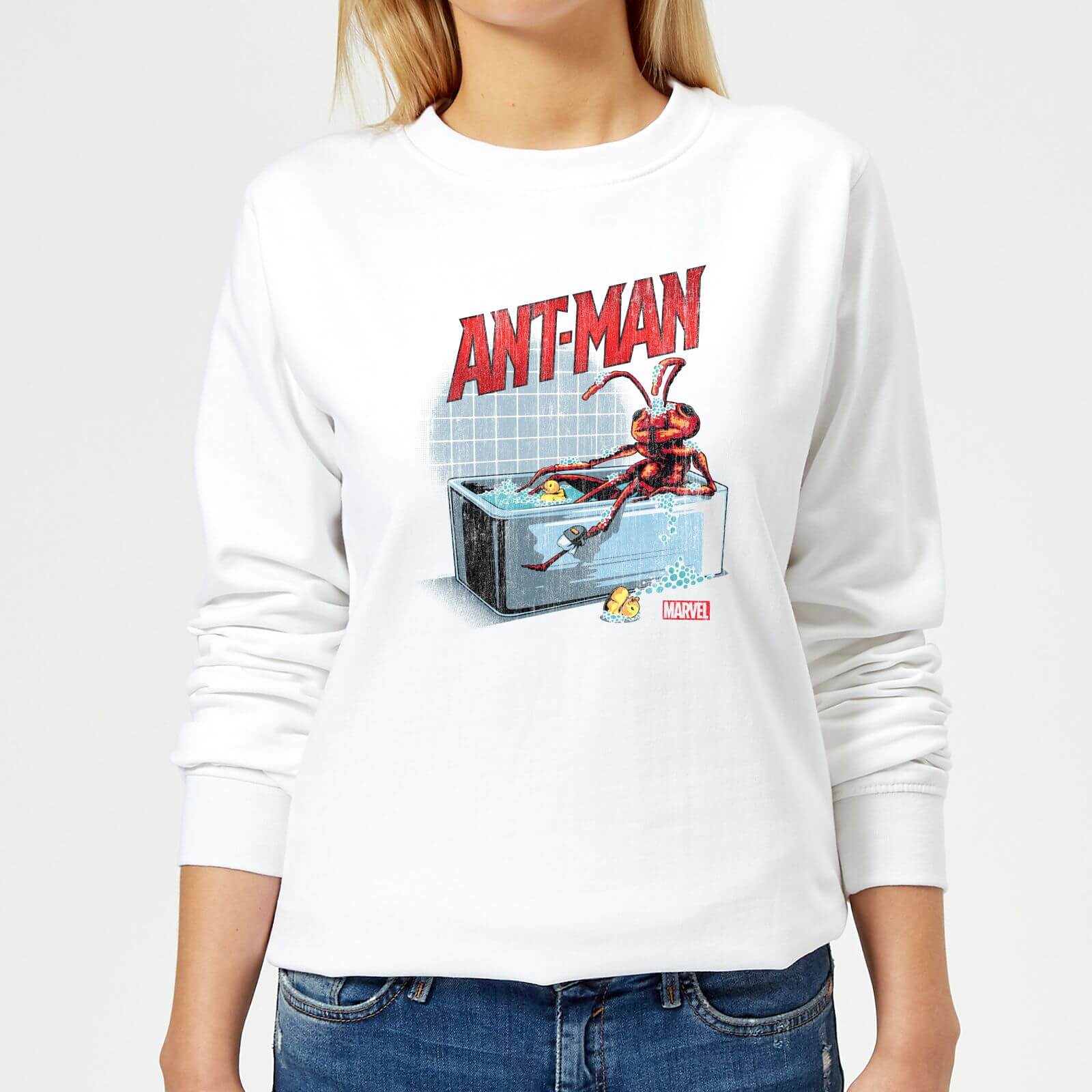 

Marvel Bathing Ant Women's Sweatshirt - White - XXL - Bianco