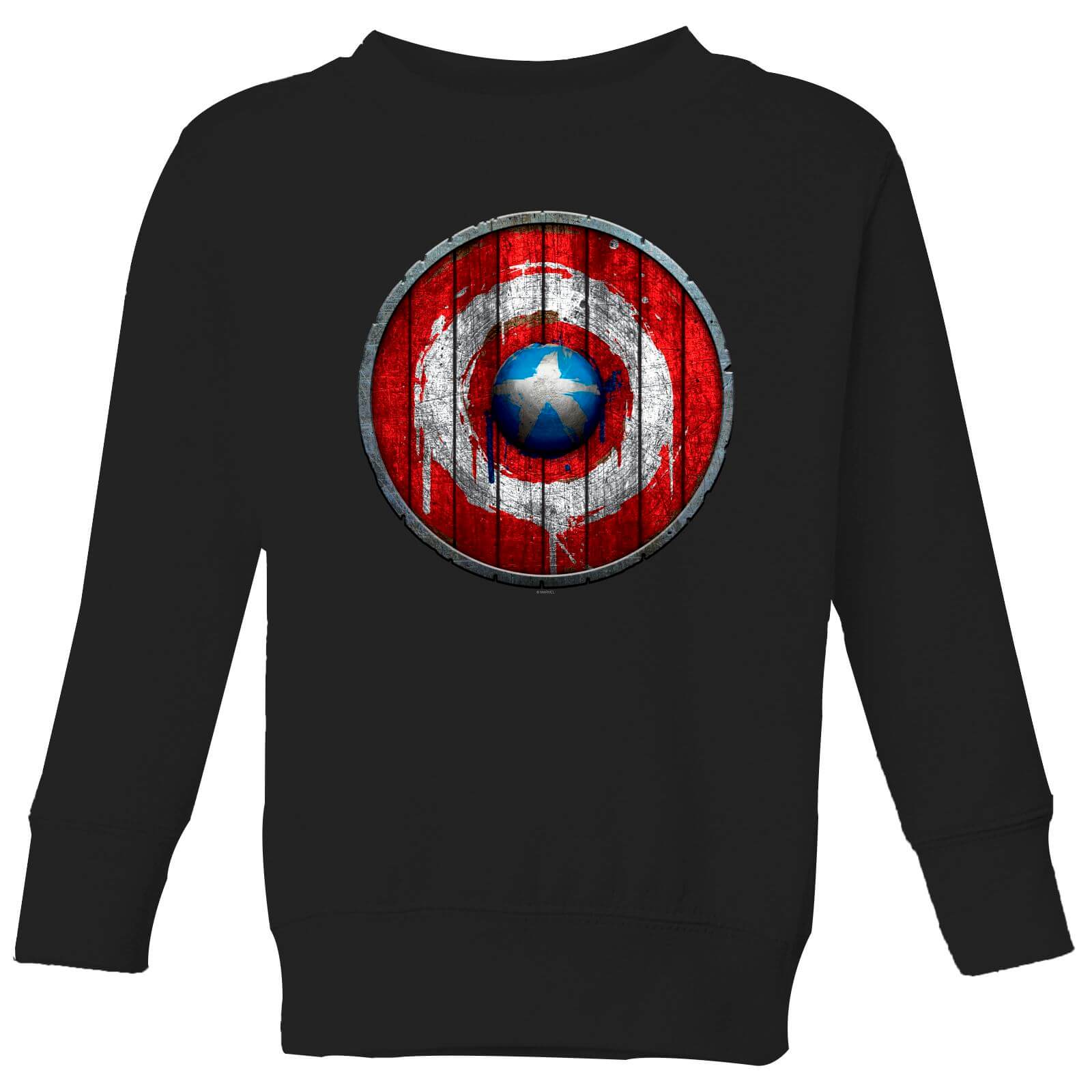 

Felpa Marvel Captain America Wooden Shield - Nero - Bambini - 3-4 Anni
