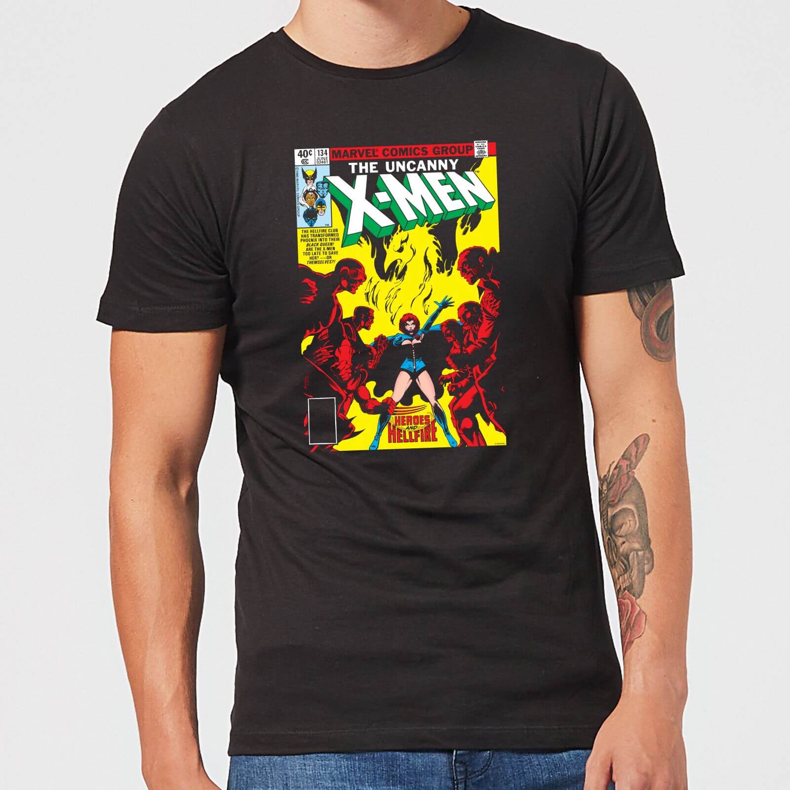 T-Shirt X-Men Dark Phoenix The Black Queen - Nero - Uomo - M