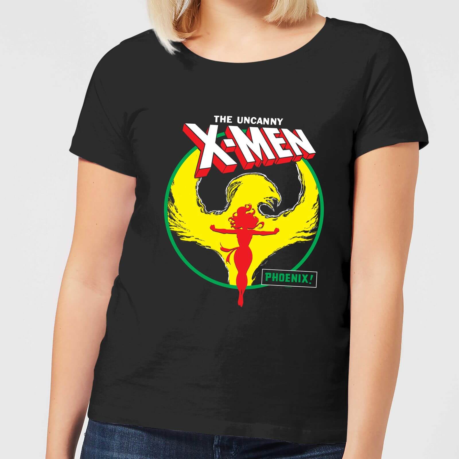 

X-Men Dark Phoenix Circle Women's T-Shirt - Black - XL