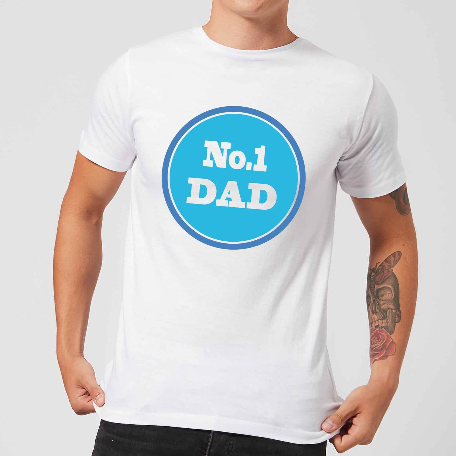 No. 1 Dad Men's T-Shirt - White - XS - White