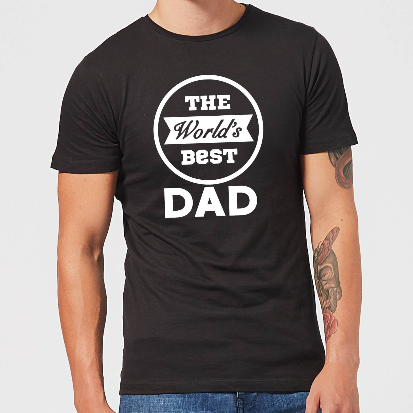 The World's Best Dad Men's T-Shirt - Black - XS - Black