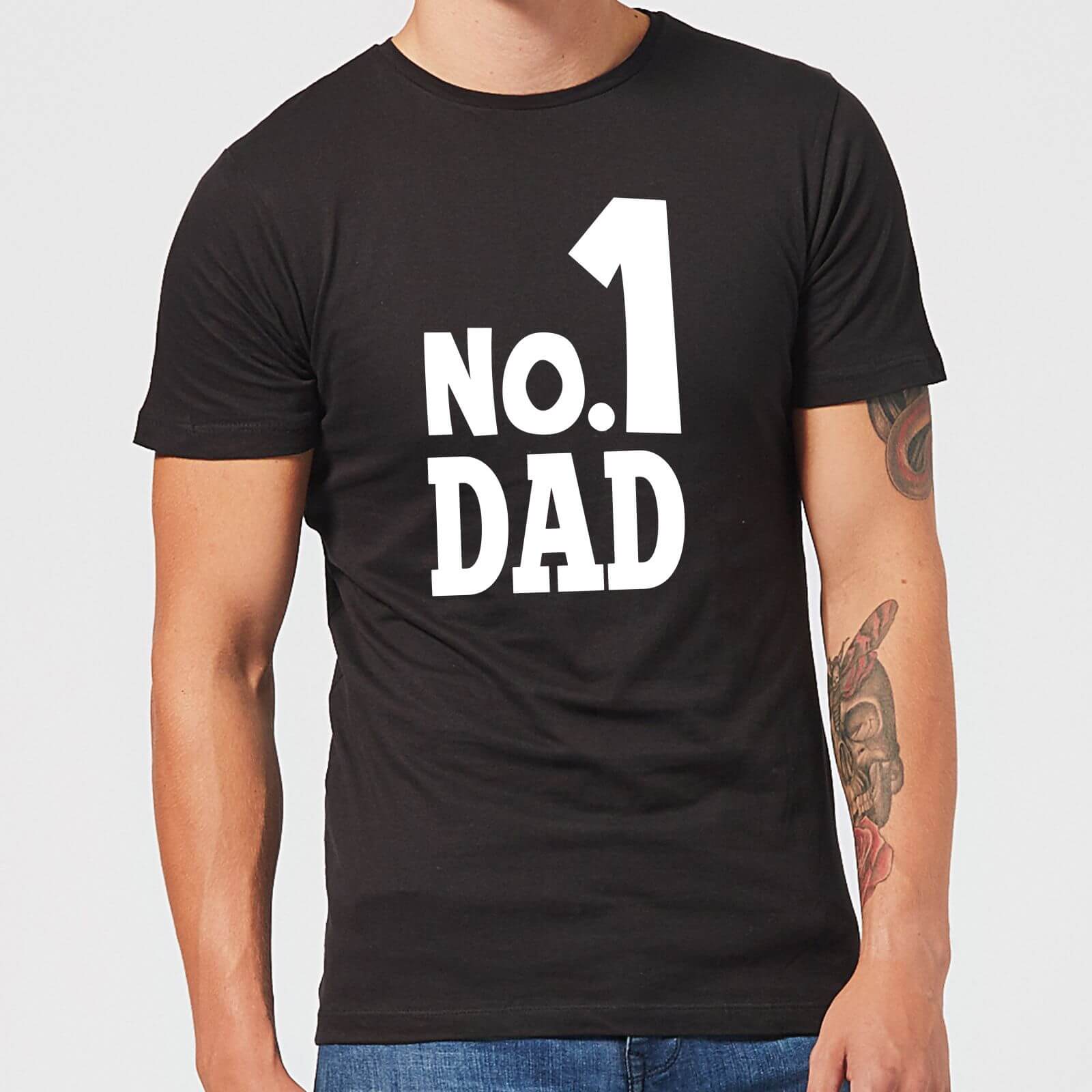 No. 1 Dad Men's T-Shirt - Black - XS - Black