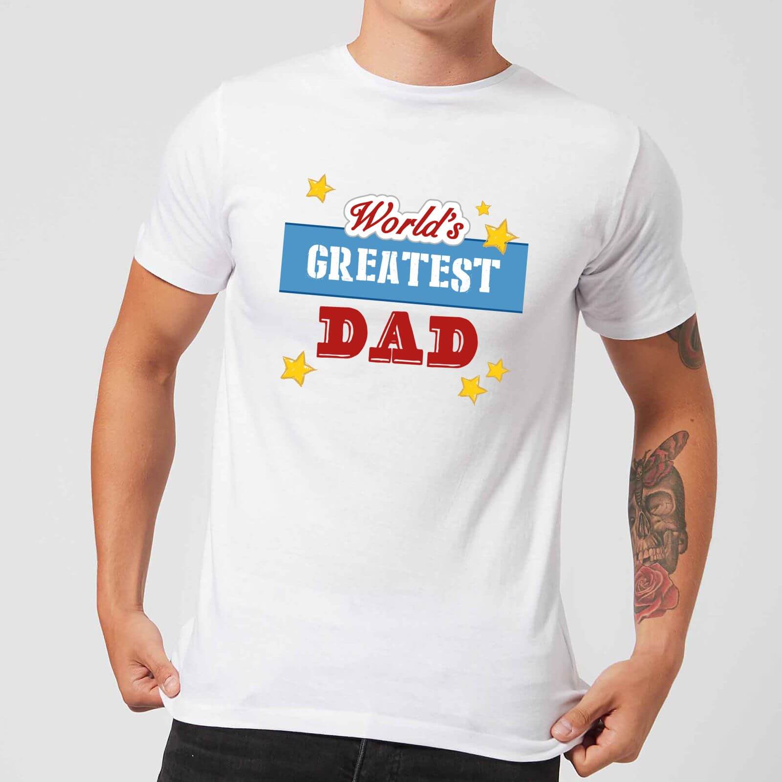 World's Greatest Dad Men's T-Shirt - White - XS - White