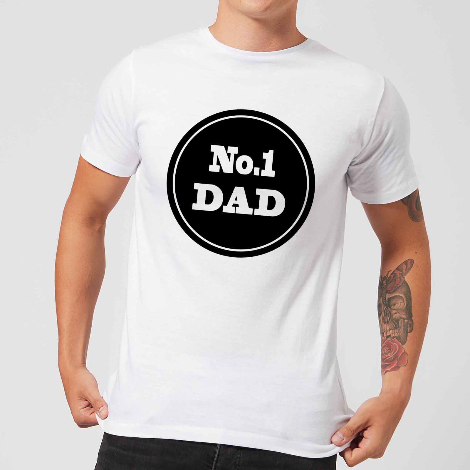 No.1 Dad Men's T-Shirt - White - XS - White