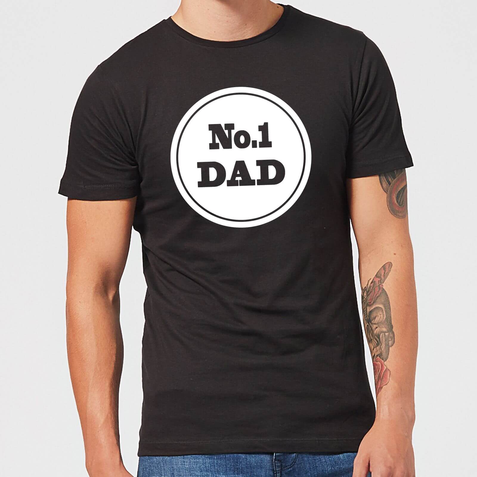 No. 1 Dad Men's T-Shirt - Black - XS - Black