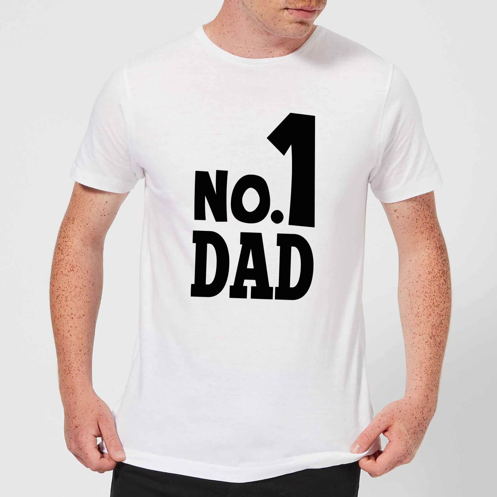 No. 1 Dad Men's T-Shirt - White - XS - White