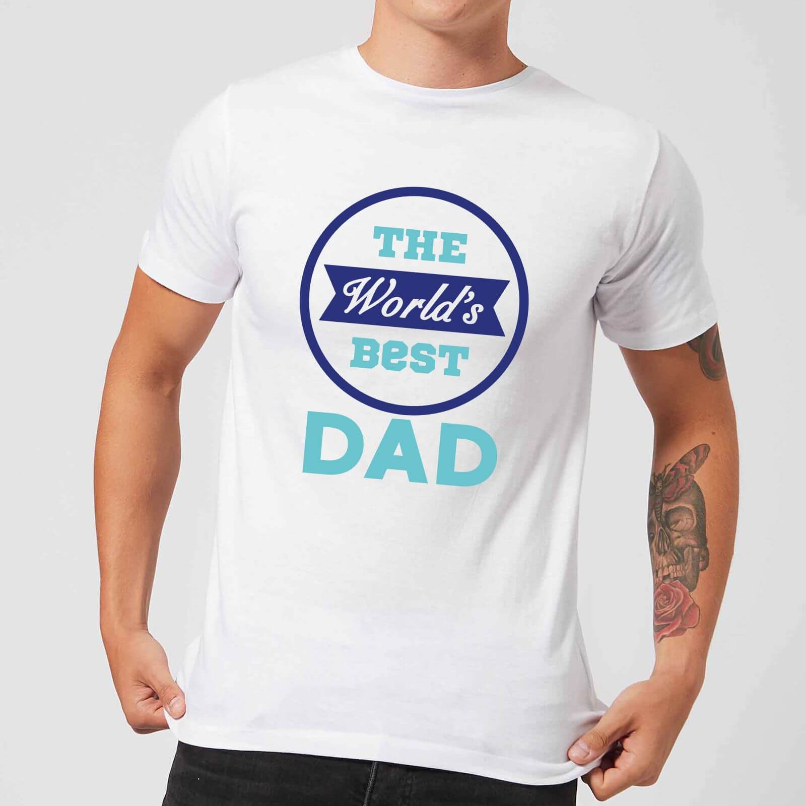 The World's Best Dad Men's T-Shirt - White - XS - White