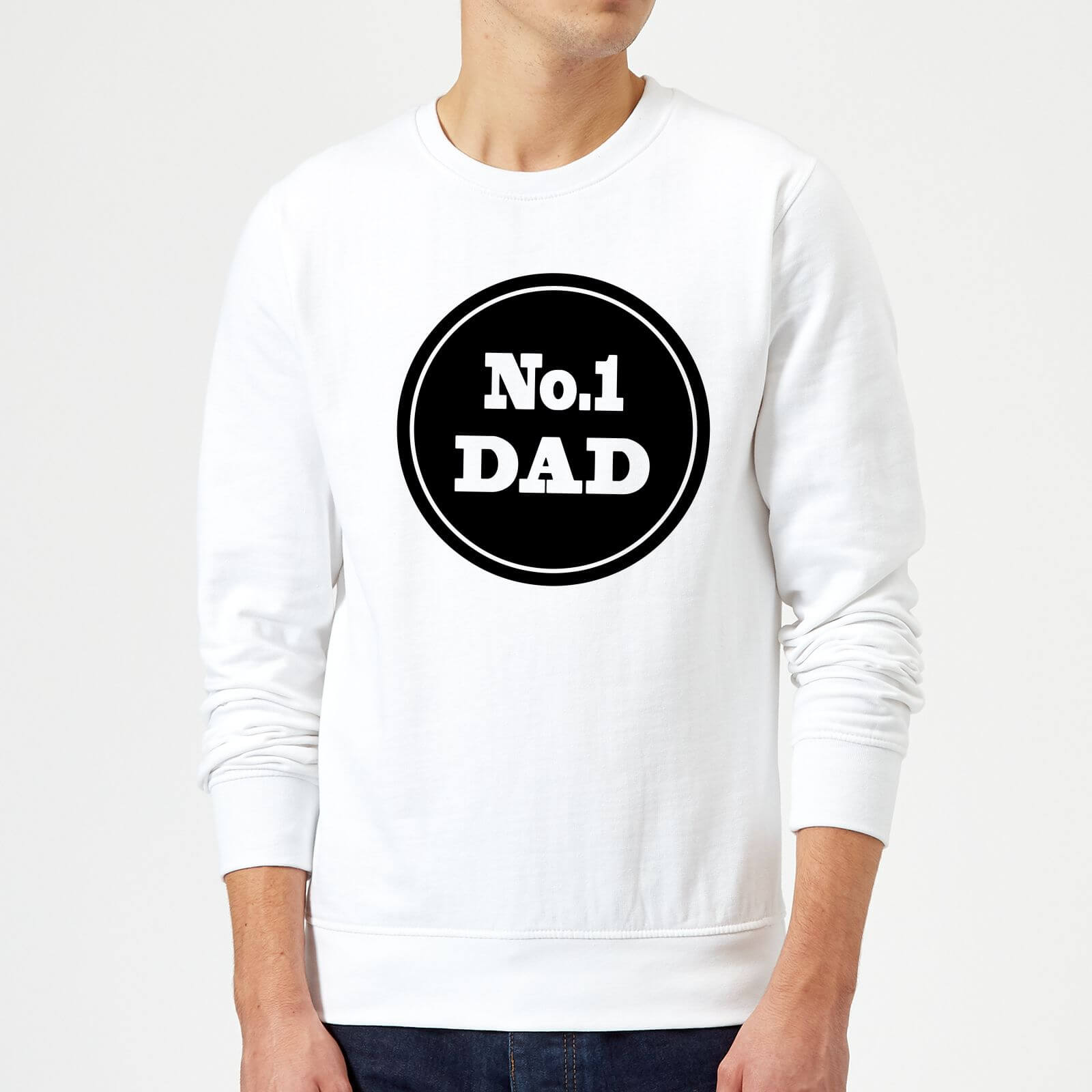 No.1 Dad Sweatshirt - White - S