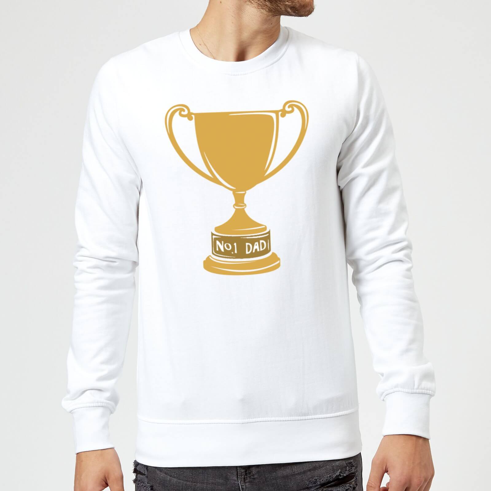 No.1 Dad Trophy Sweatshirt - White - S - White