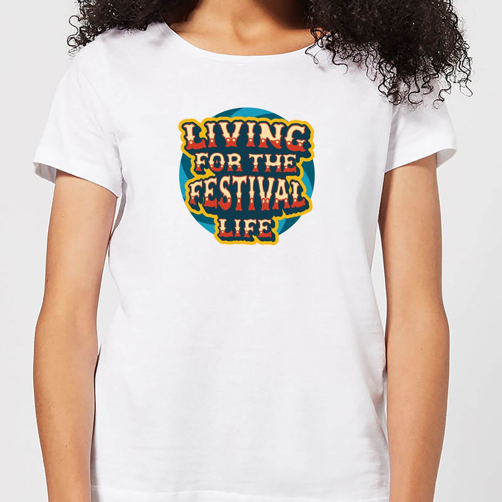 Living For The Festival Life Women's T-Shirt - White - XL