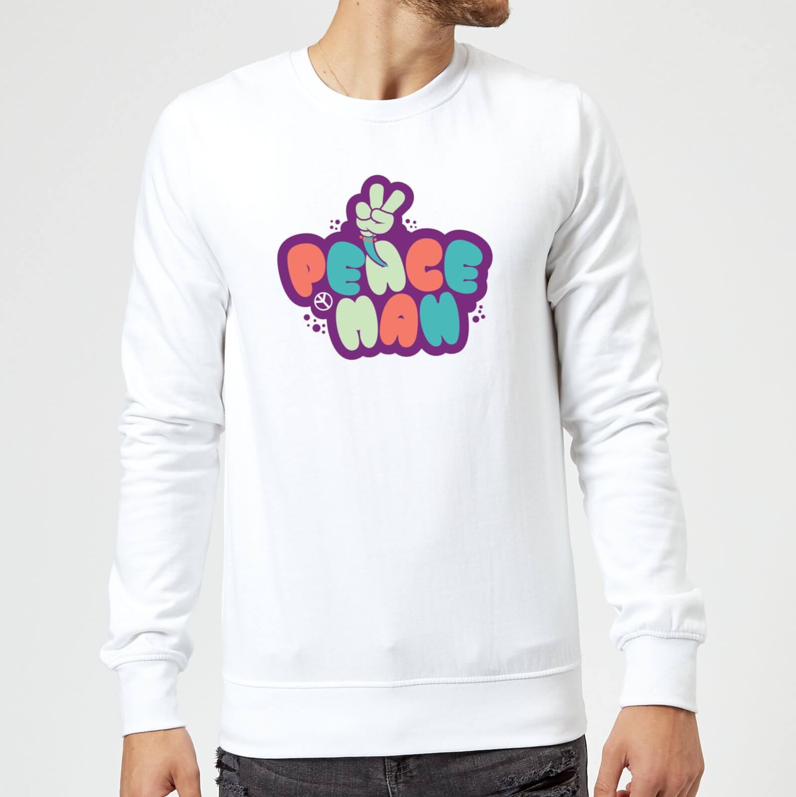 Peace Man Sweatshirt - White - M - White