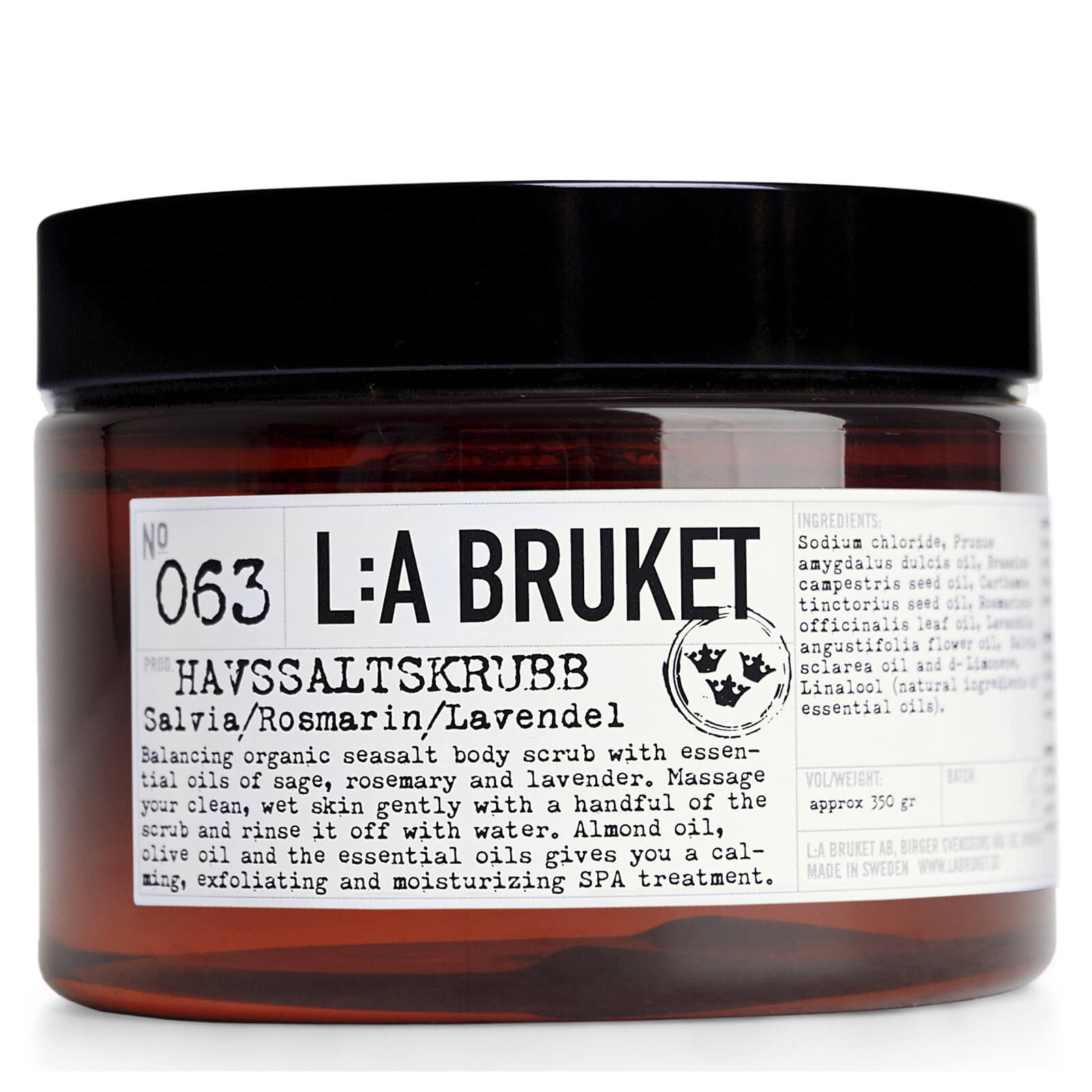 

L:A BRUKET Sage, Rosemary and Lavender Sea Salt Scrub 420g