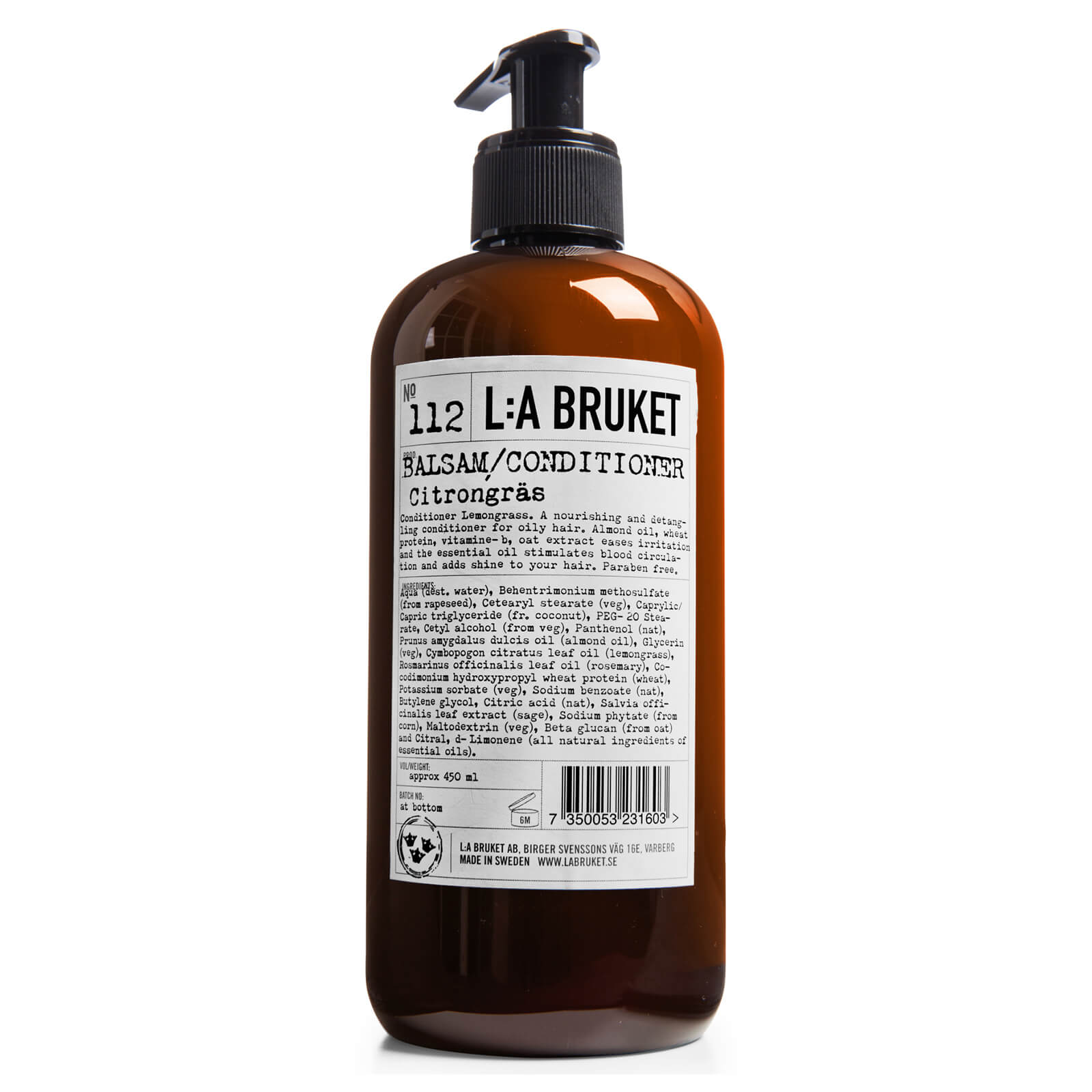 

L:A BRUKET Large Lemongrass Conditioner 450ml