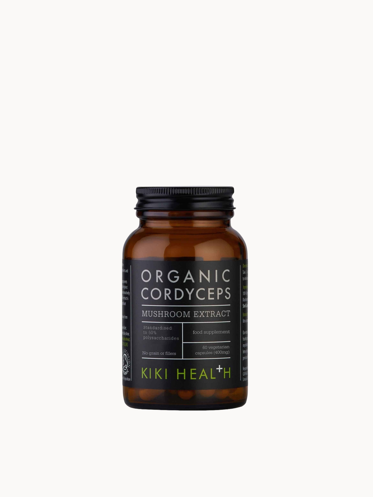 KIKI Health Organic Cordyceps Extract Mushroom (60 Vegicaps)