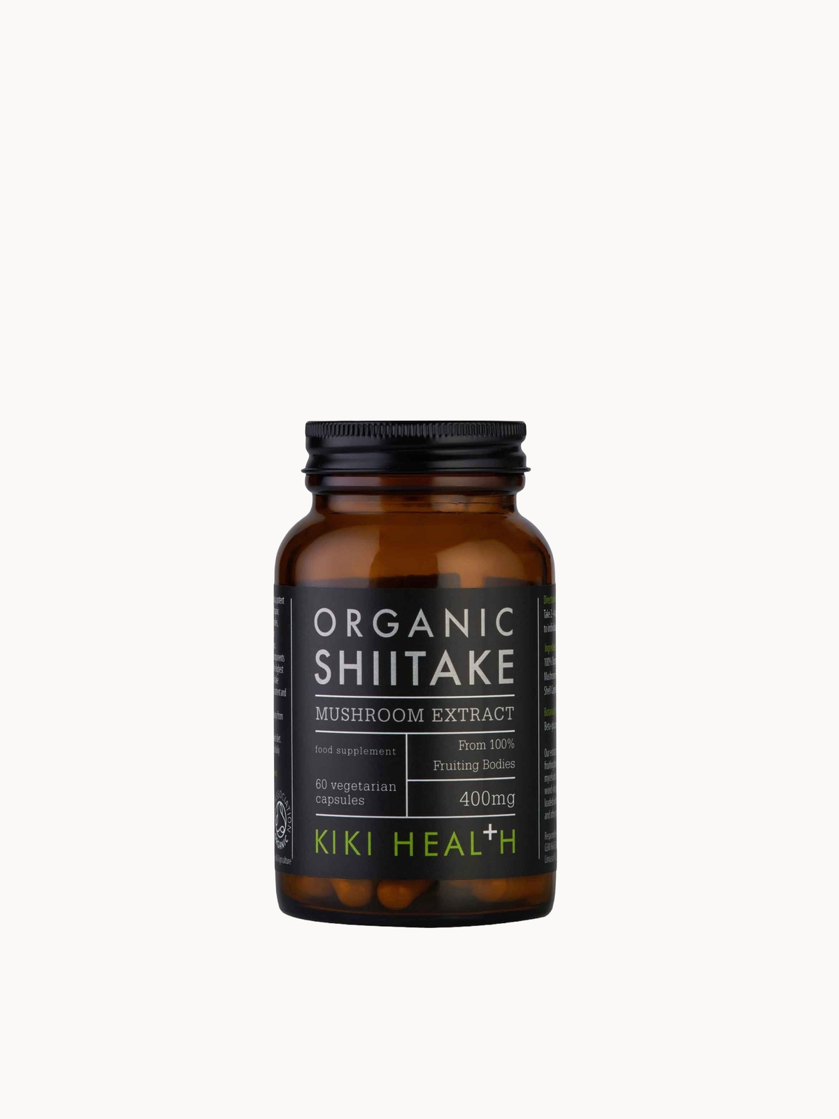 KIKI Health Organic Shiitake Extract Mushroom (60 Vegicaps)