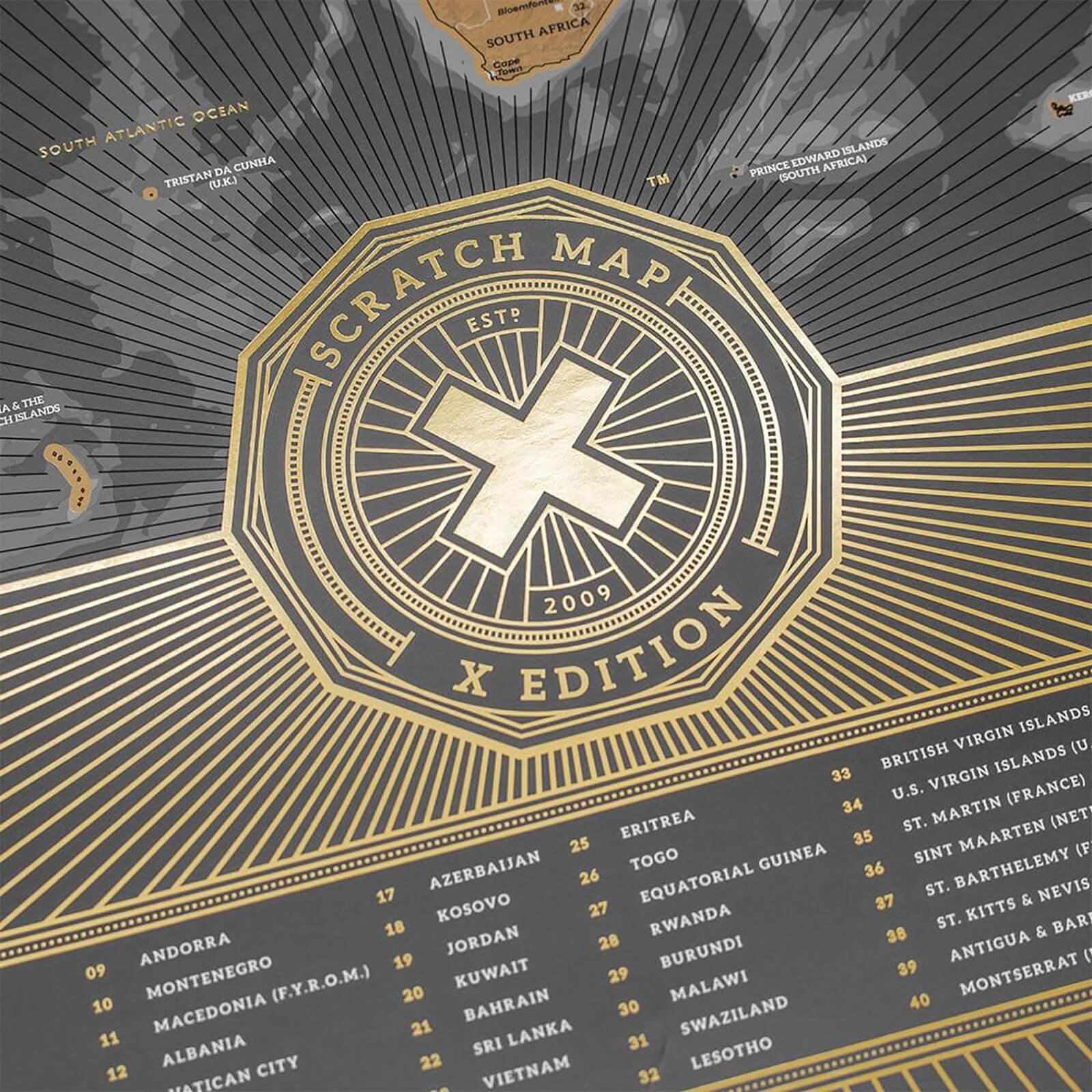 Scratch Map X Edition Scratch Map X Edition