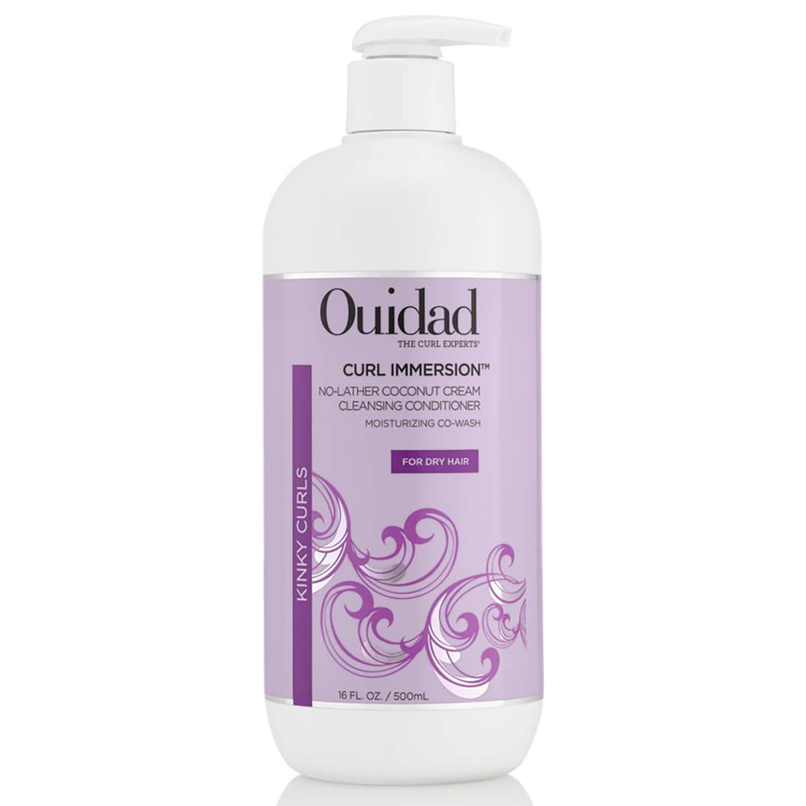 OUIDAD CURL IMMERSION NO-LATHER COCONUT CREAM CLEANSING CONDITIONER 500ML,97416