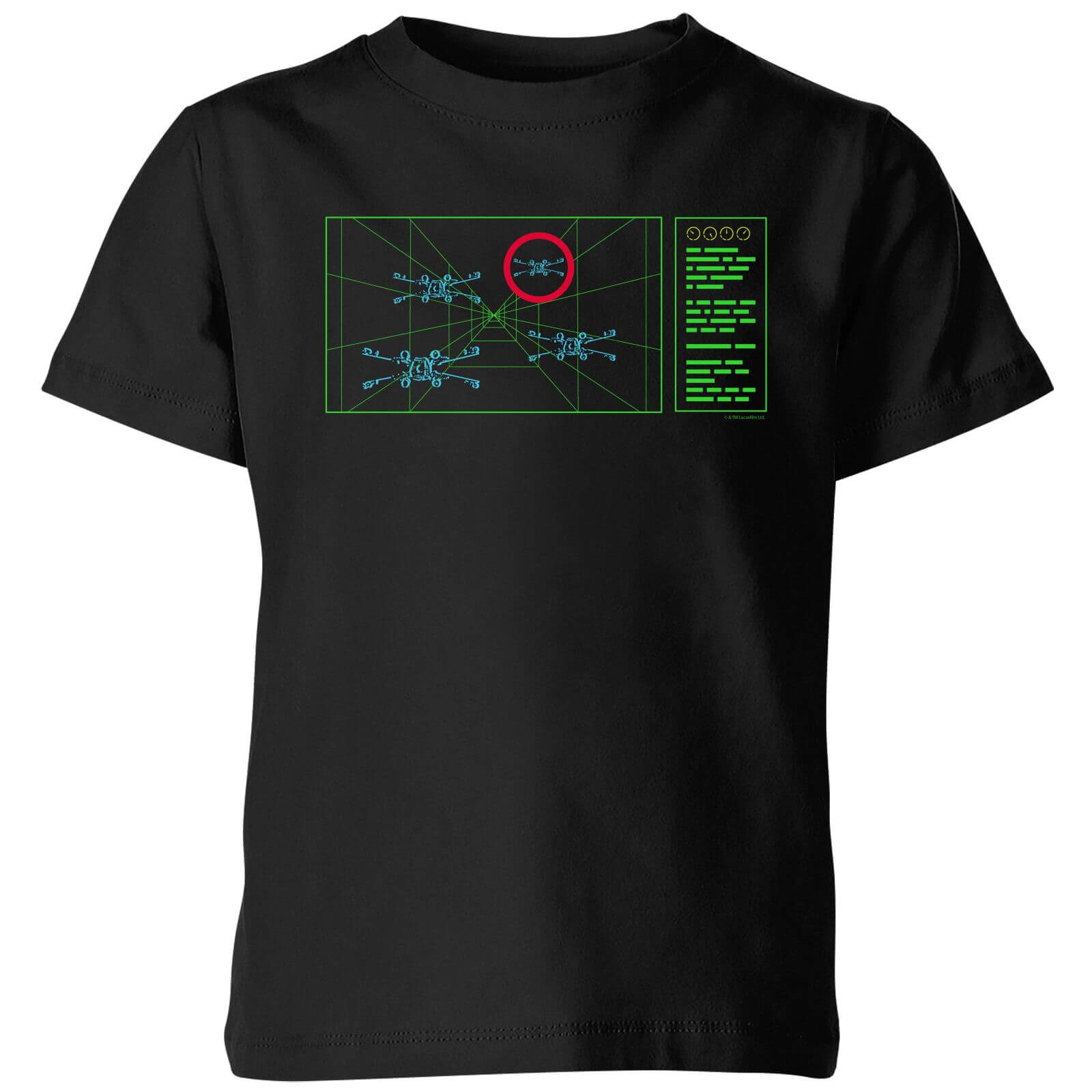 Star Wars X-Wing Target Kids' T-Shirt - Black - 11-12 Years
