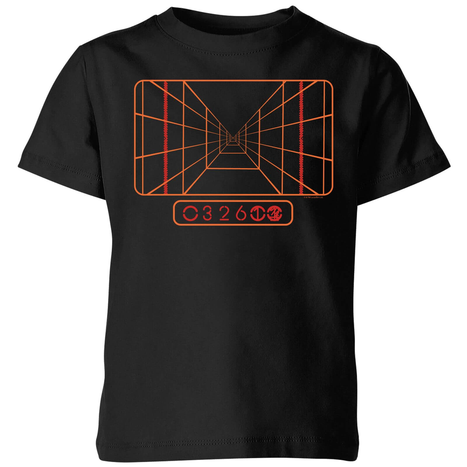 Star Wars Targeting Computer Kids' T-Shirt - Black - 9-10 Years