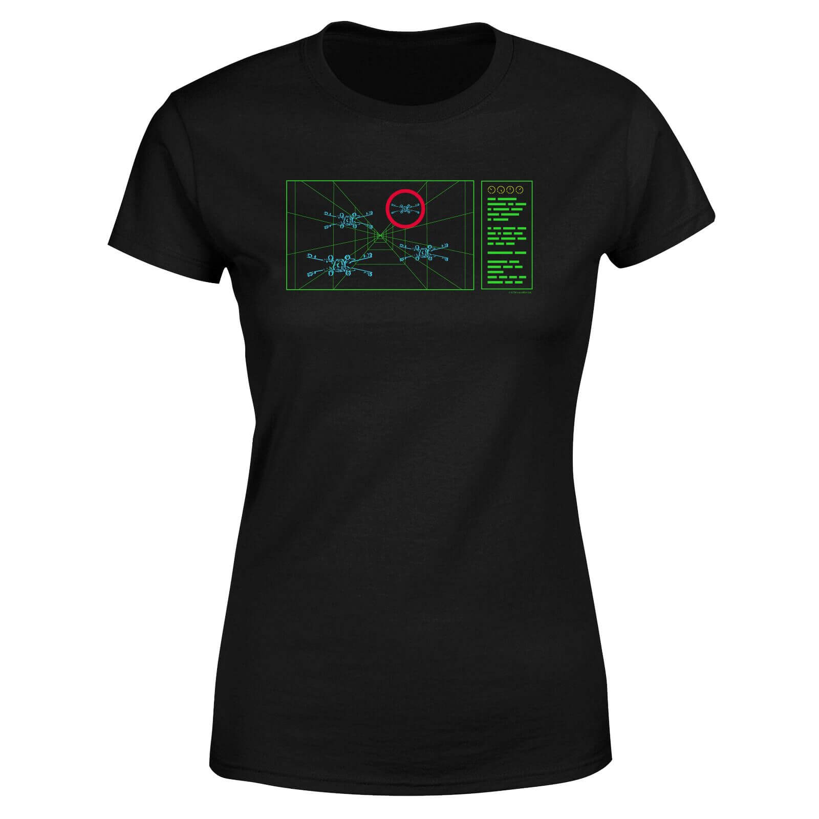 

T-Shirt Star Wars X-Wing Target - Nero - Donna - M