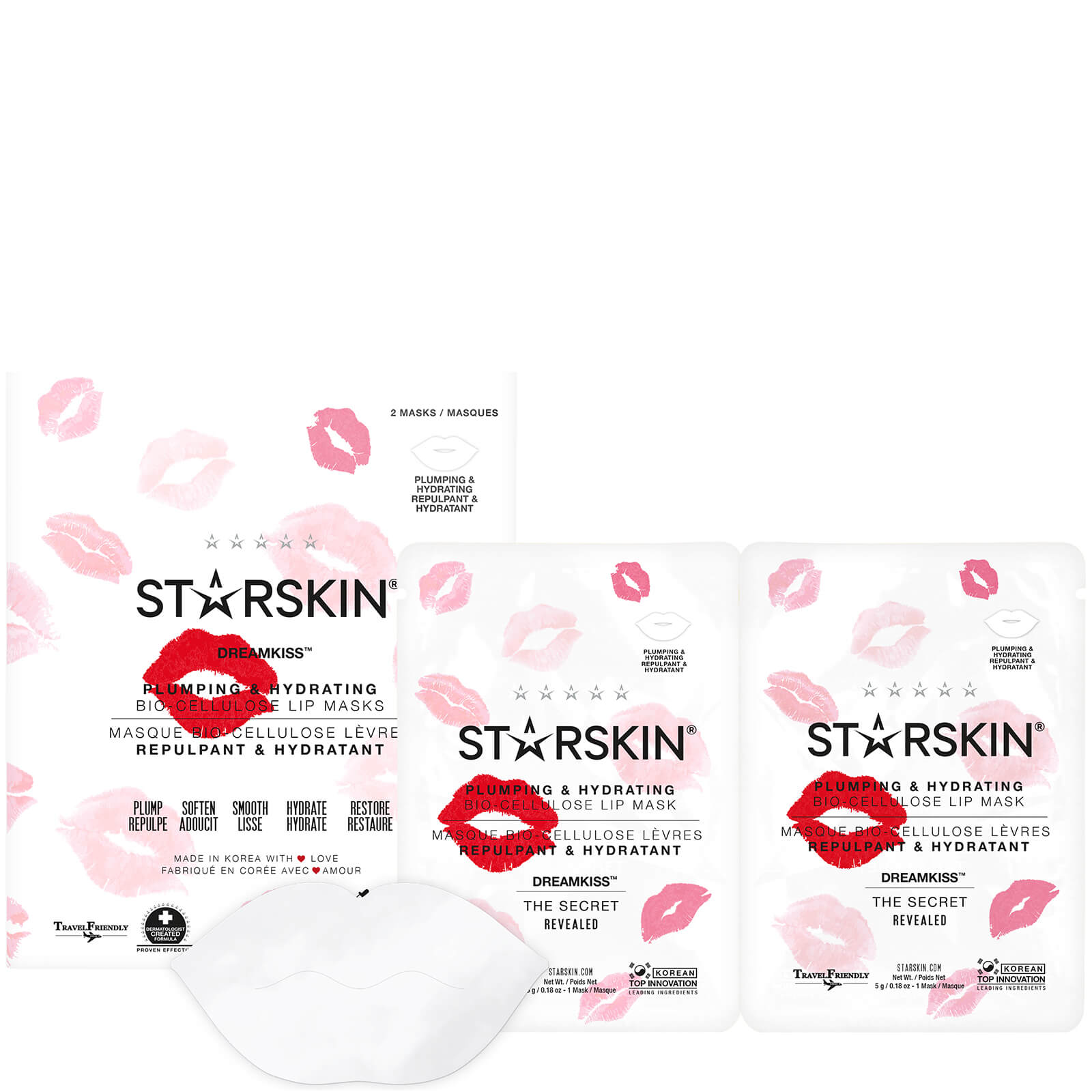 

STARSKIN Dreamkiss Plumping and Hydrating Bio-Cellulose Lip Mask 0.18 oz
