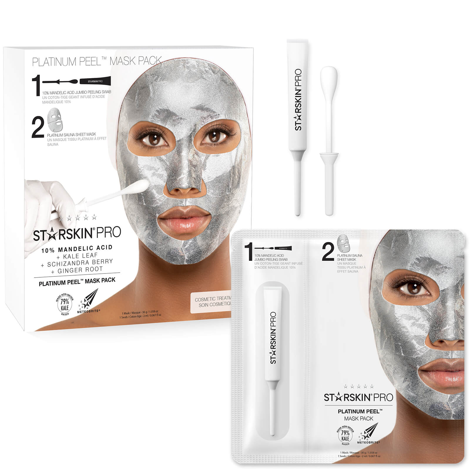 starskin pro platinum peel mask pack