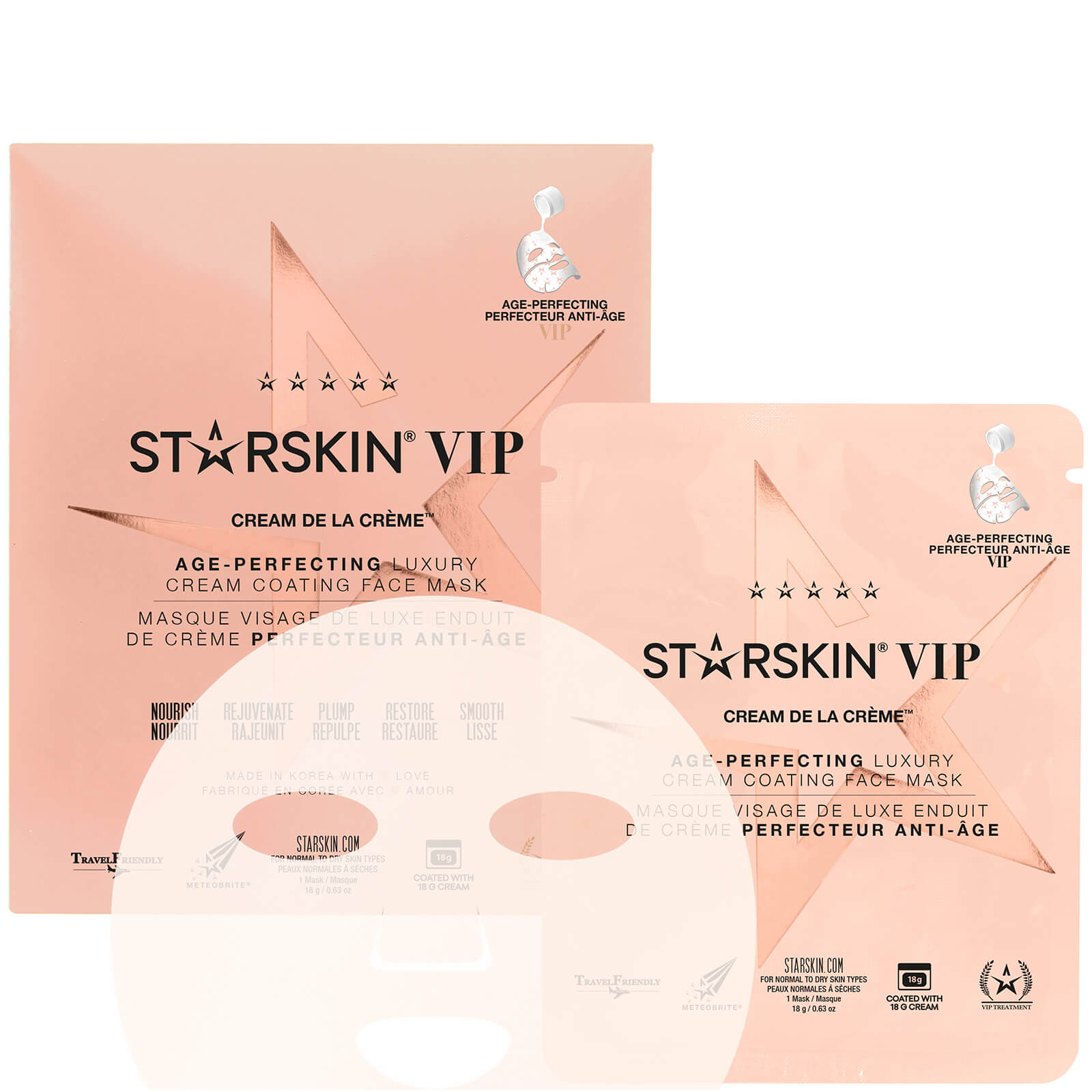 

STARSKIN VIP Cream de la Crème Age-Perfecting Luxury Cream Coating Face Mask