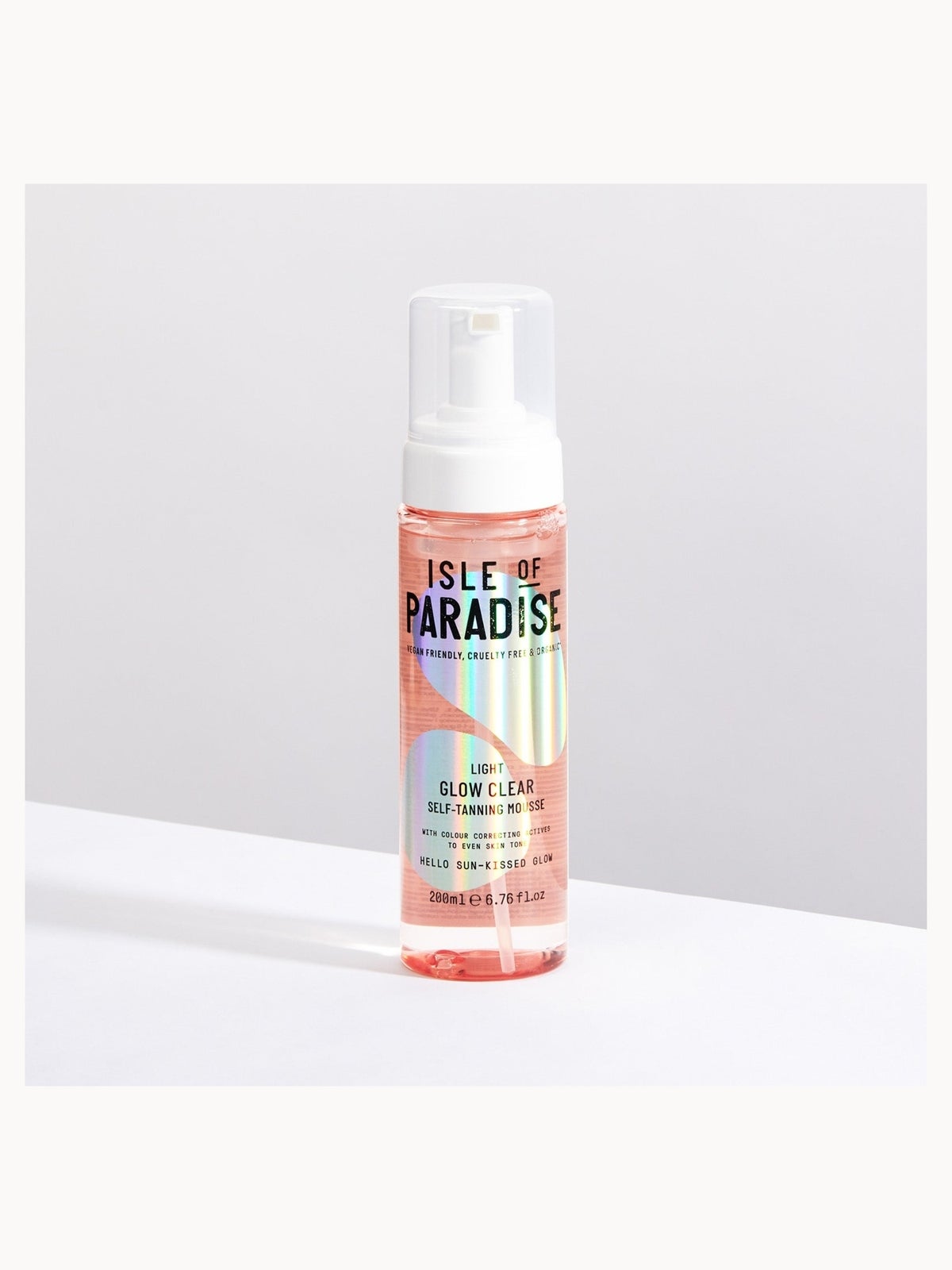 Isle of Paradise Glow Clear Self-Tanning Mousse - Light 200ml 4