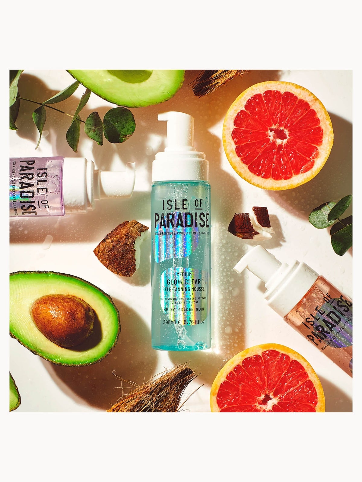 Isle of Paradise Glow Clear Self-Tanning Mousse - Medium 200ml 2