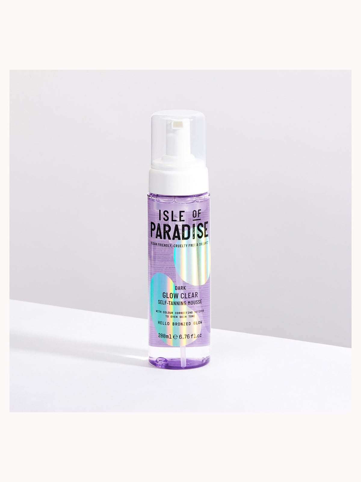 Isle of Paradise Glow Clear Self-Tanning Mousse - Dark 200ml 4