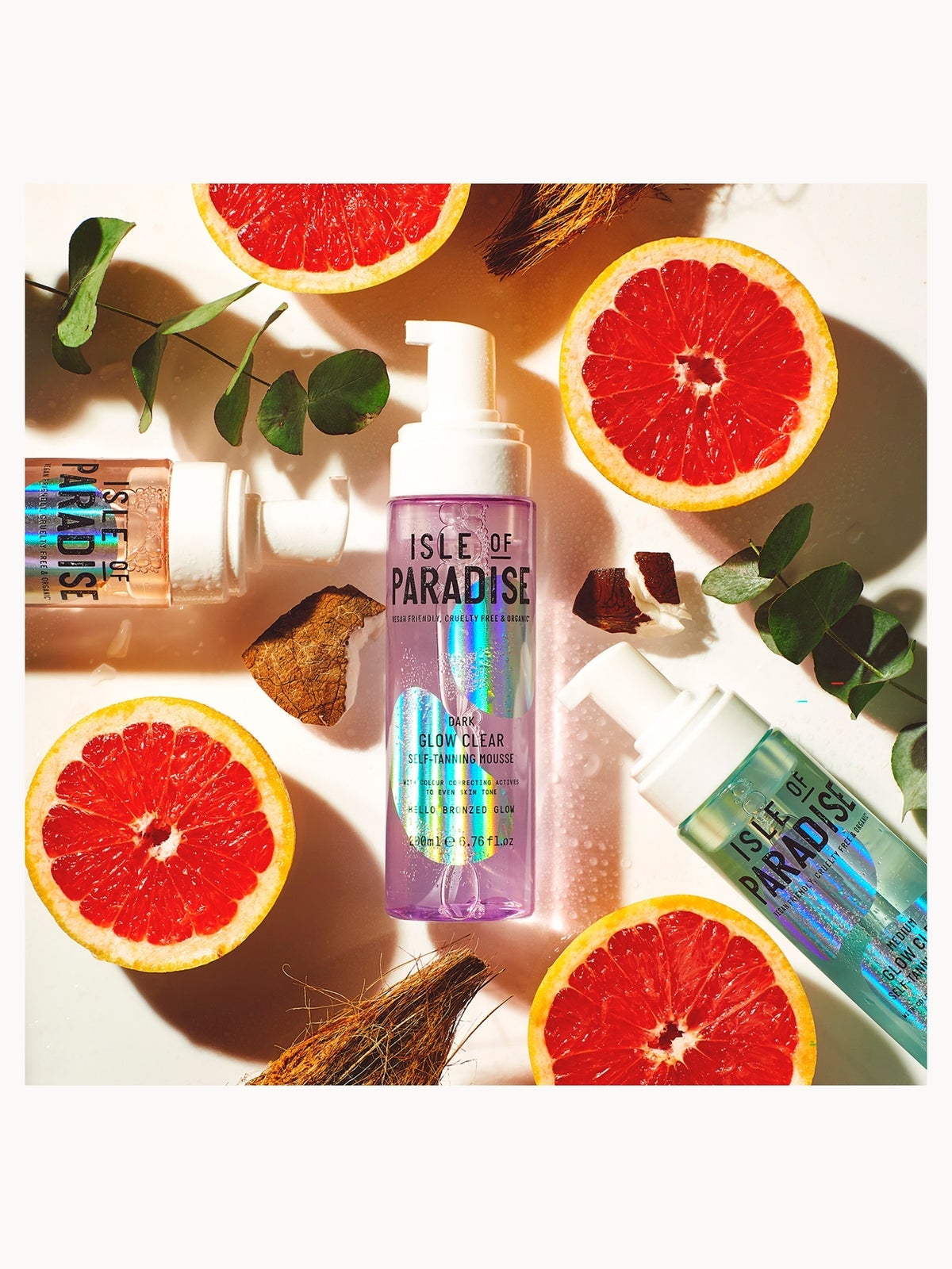 Isle of Paradise Glow Clear Self-Tanning Mousse - Dark 200ml 2
