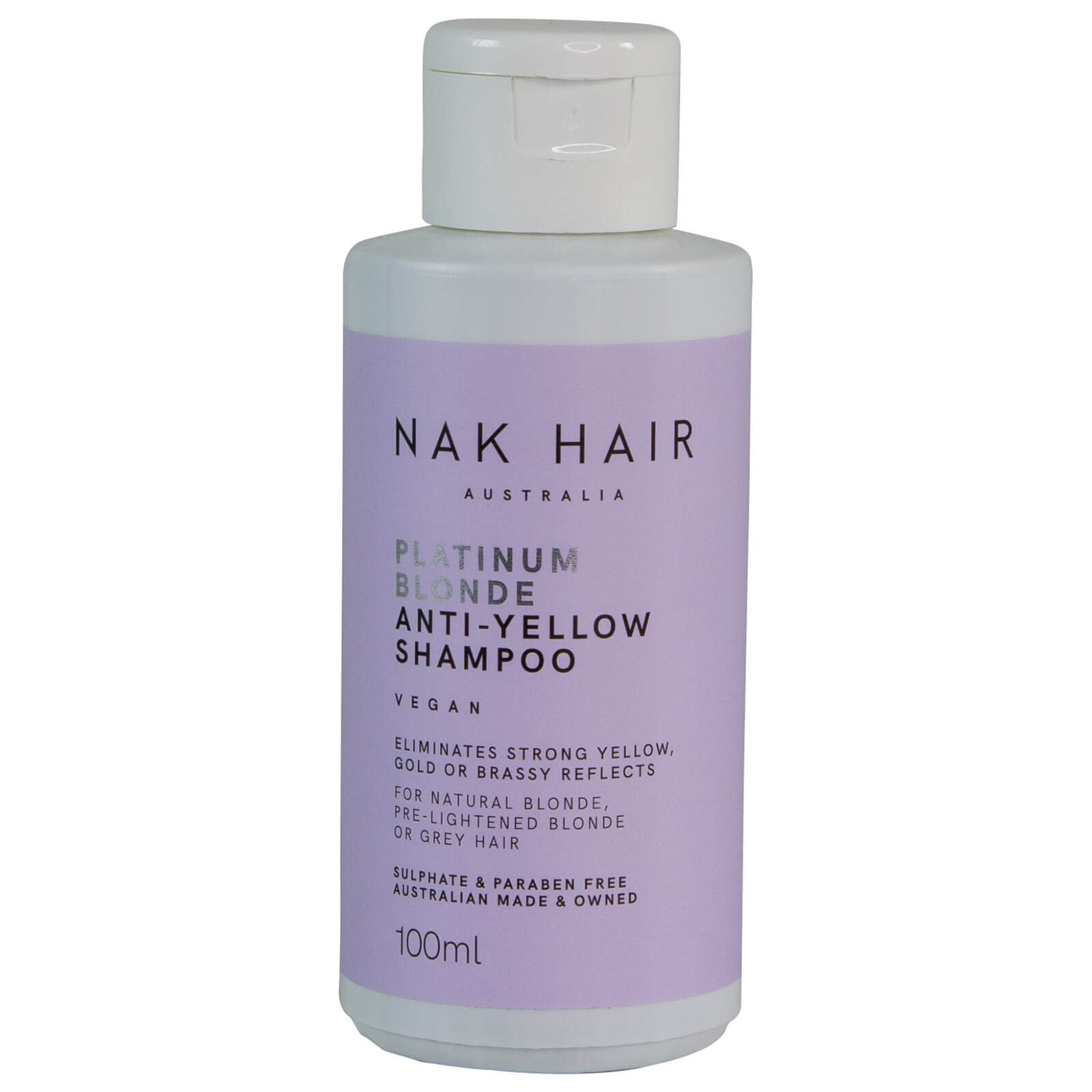 NAK Platinum Blonde Anti-Yellow Shampoo 100ml