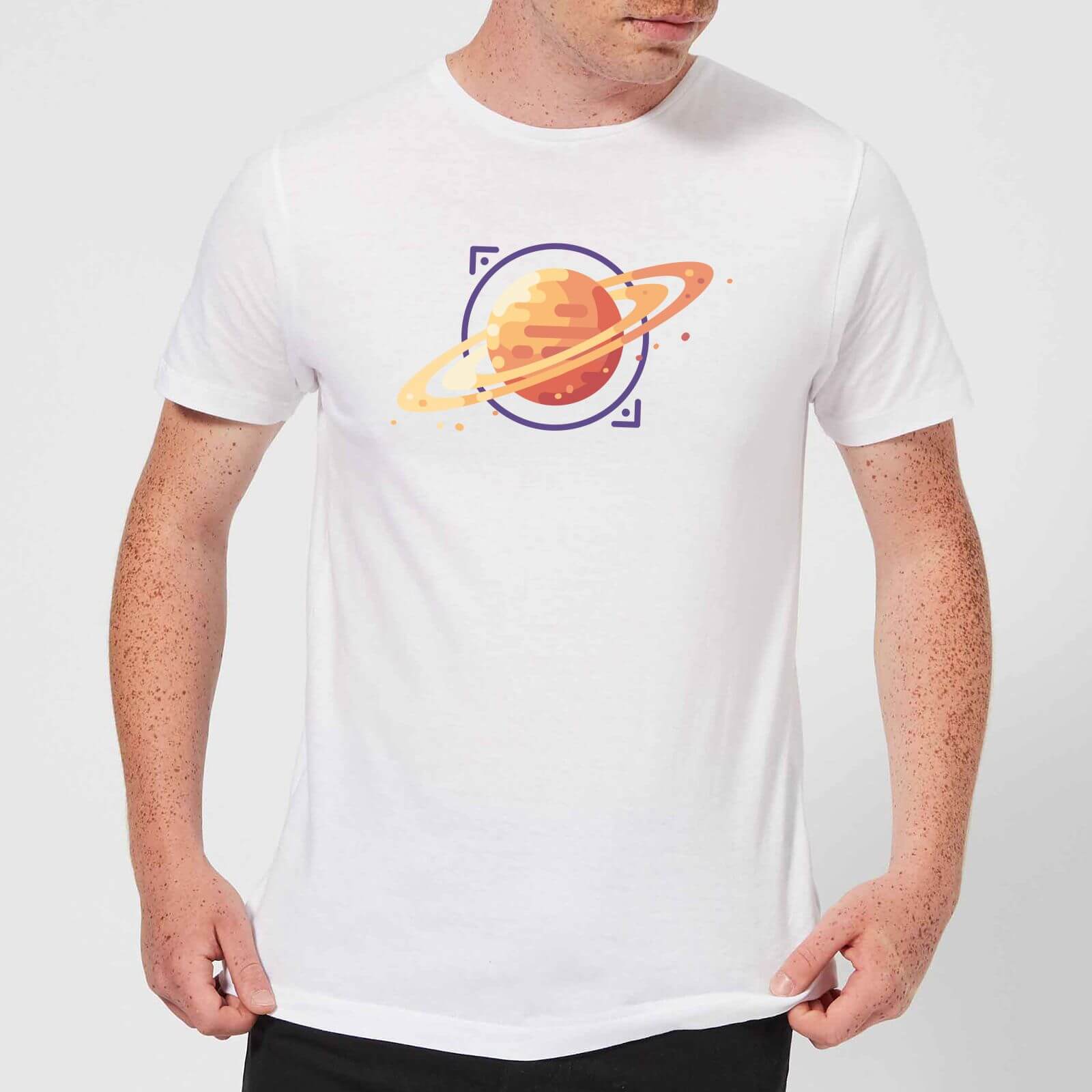 Saturn Men's T-Shirt - White - XS - White