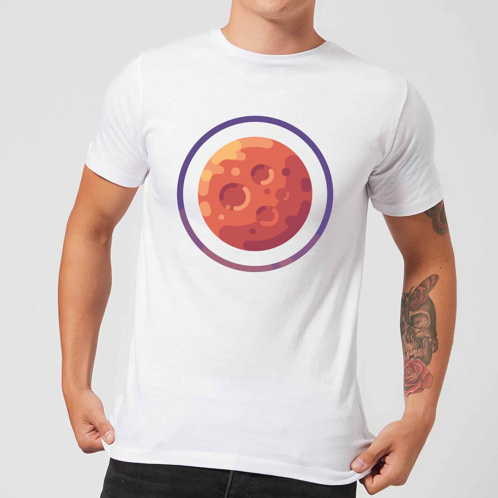 Mars Men's T-Shirt - White - S - White