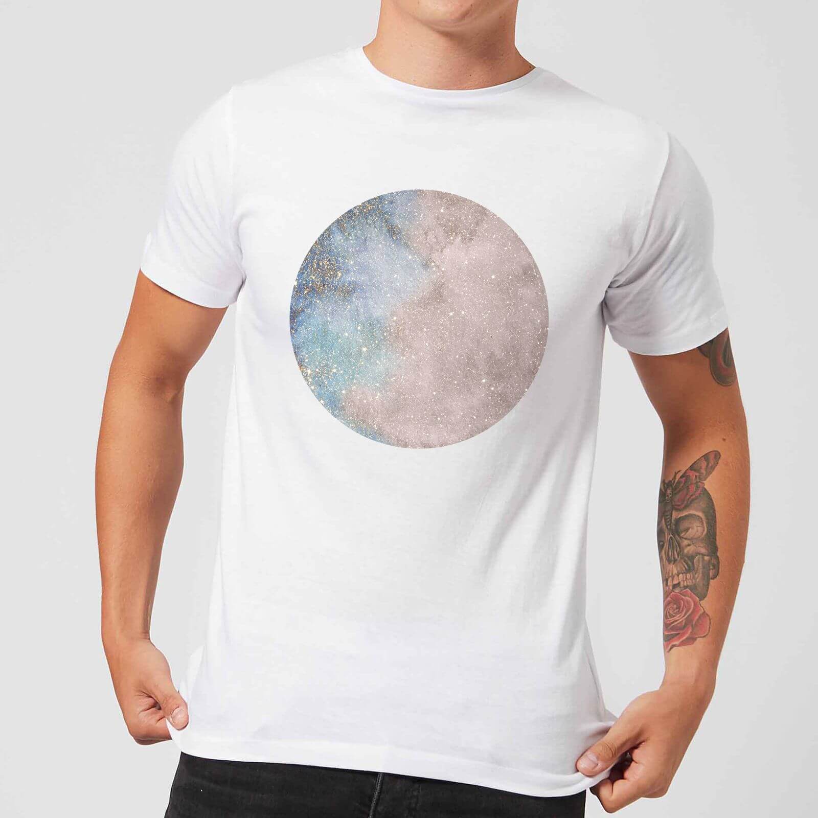 Colourful Moon Men's T-Shirt - White - M - White