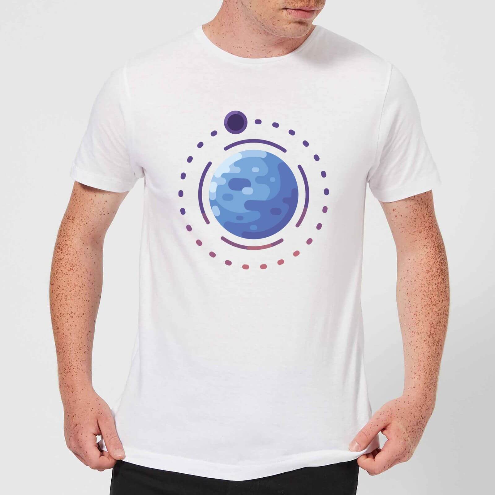 Planet Earth Men's T-Shirt - White - L - White