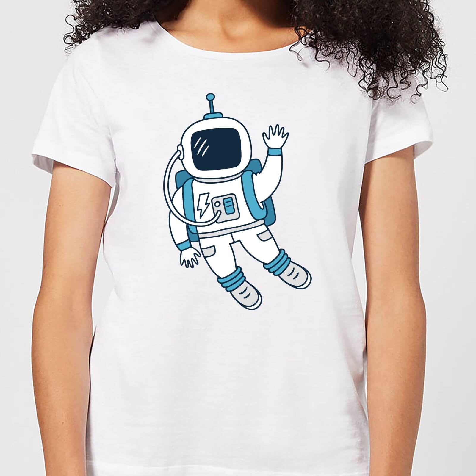 Astronaut Waving Women's T-Shirt - White - XXL - White